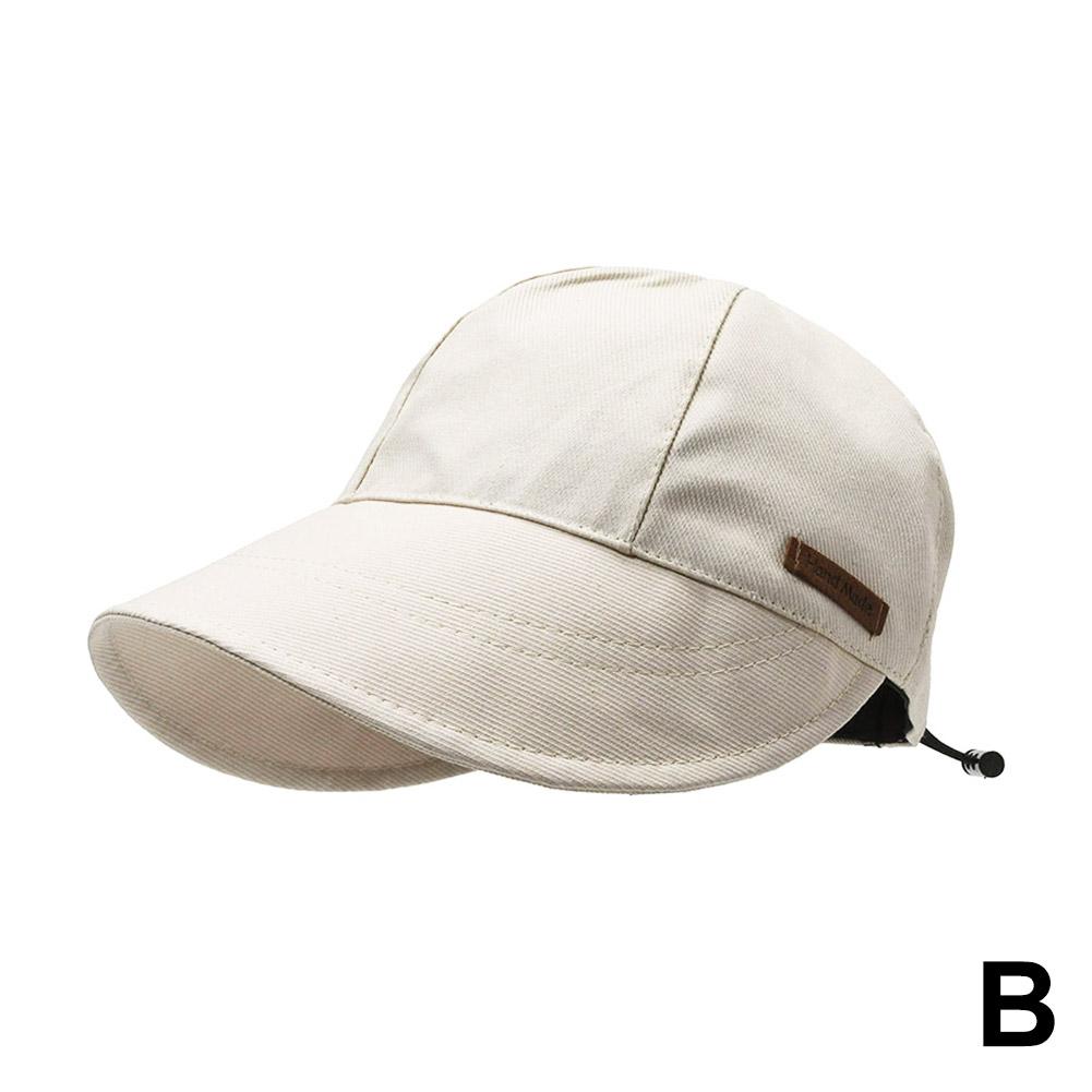 

Летняя новая шляпа с солнцезащитным эффектом «конский хвост», дышащая, быстросохнущая, стильная шляпа для активного отдыха, рыбацкая, тень I1U0 Beige-One size