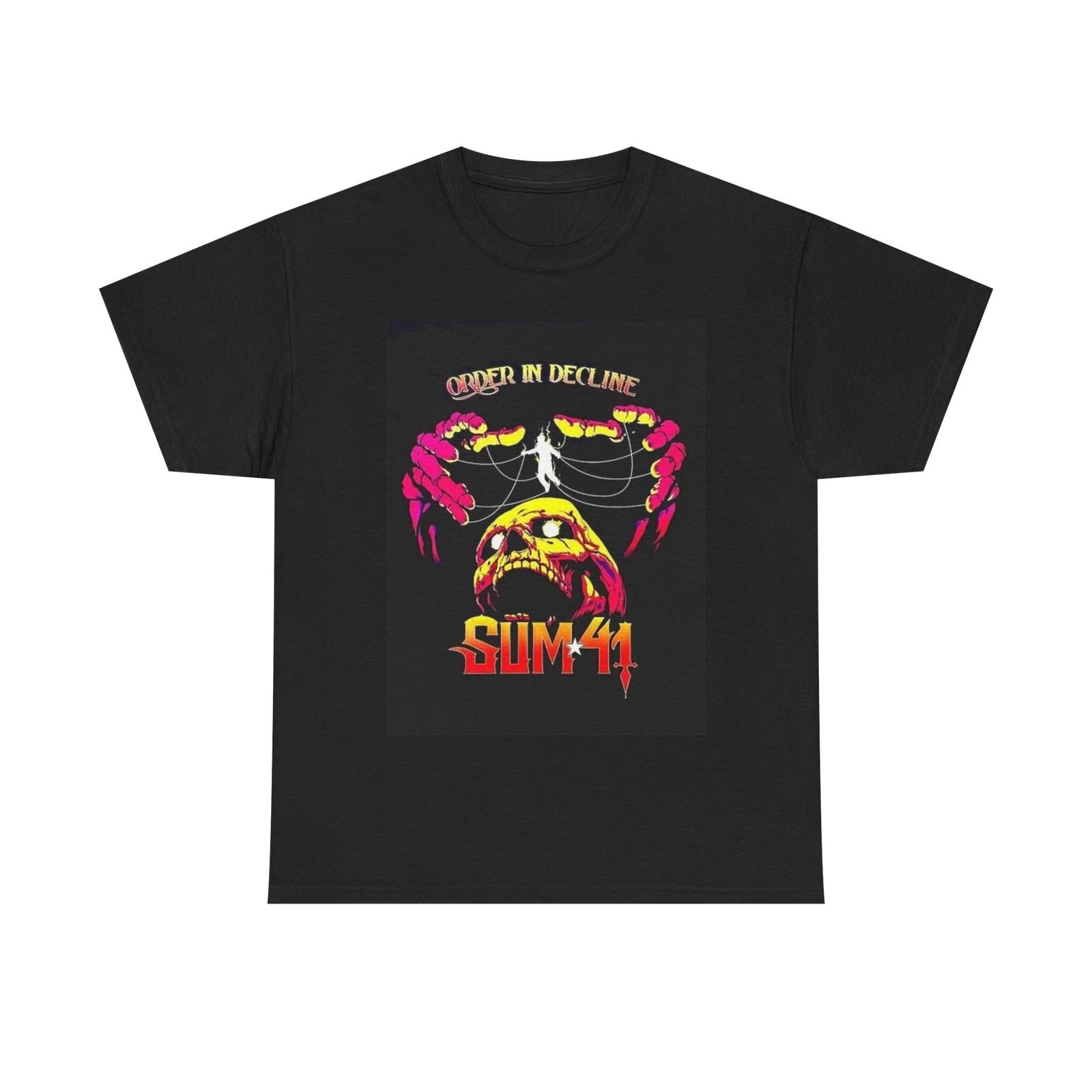 Men s and Women s T-shirts Sum 41 band graphic tour vintage Pearl Jam rock Unisex Heavy Cotton Tee XXXXL