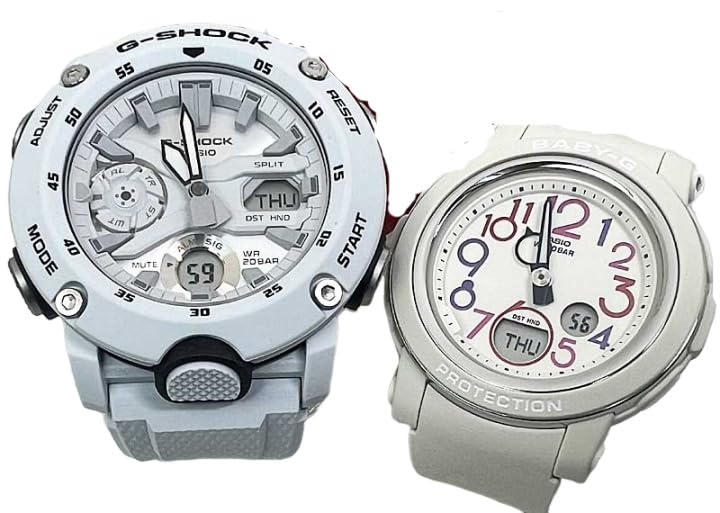 

[Casio] CASIO Pair Watch G-SHOCK G-Shock BABY-G Baby G Ana-Digi Battery Operated Genuine Pair Case Set of 2 GA-2000S-7AJF BGA-290PA-7AJF Watch