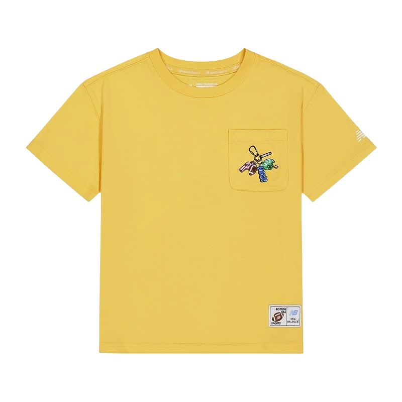 New Balance Kids T Shirts Crew Neck Moderate ND7EG26063-YW