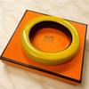 Good condition HERMES Le Bois Laqu bangle supreme yellow x black