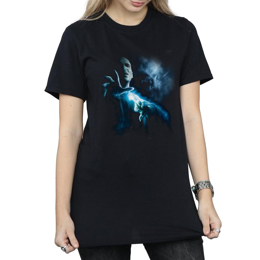 Harry Potter Womens/Ladies Voldemort Shadow Cotton Boyfriend T-Shirt