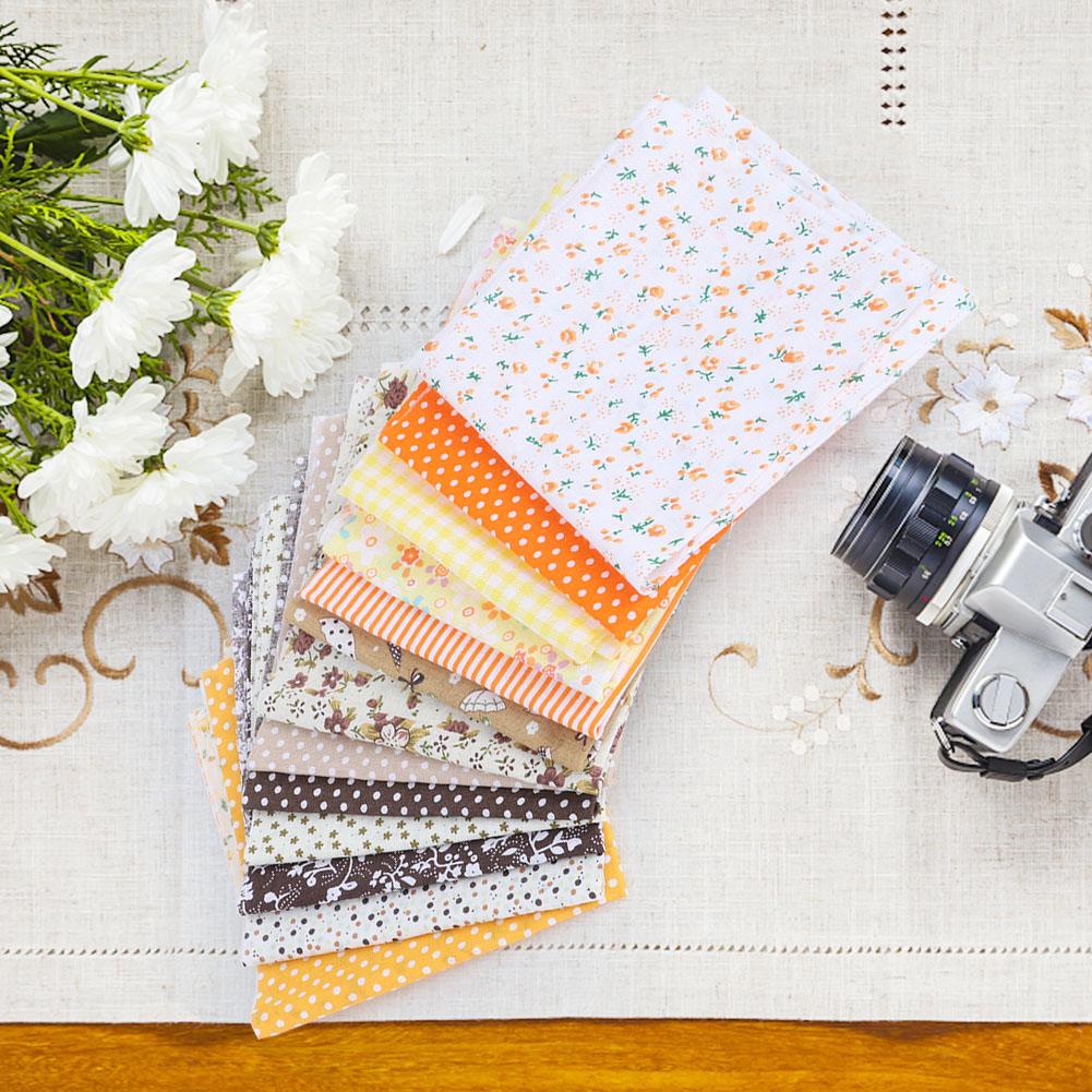 25x25cm 14Pcs Schöne Einzigartige Baumwolle Tuch Gedruckt DIY Nähen Baumwolle Stoff Material