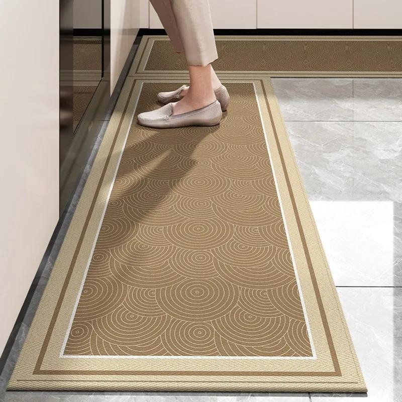 Kitchen Floor Mat Loop Velvet Non-slip Wear-resistant Carpet Long Strip Home Decoration Rug Alfombra Antideslizante Para Cocina