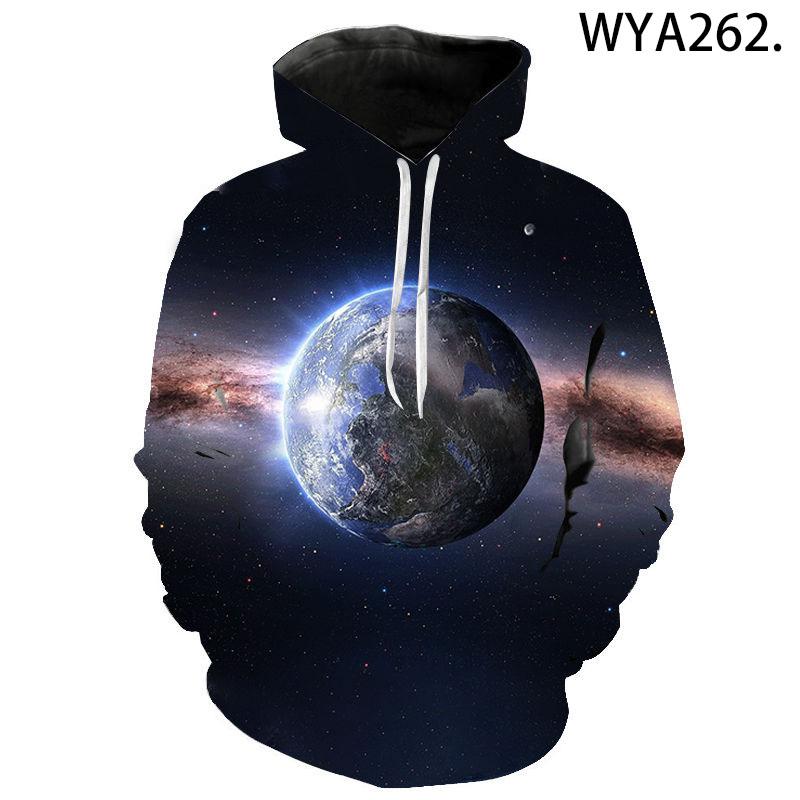New Casual Hoodie, Space Planet 3d Diy Printed Super Cool Pattern Men's And Women's Pullovers, Street Fashion Children's Tops