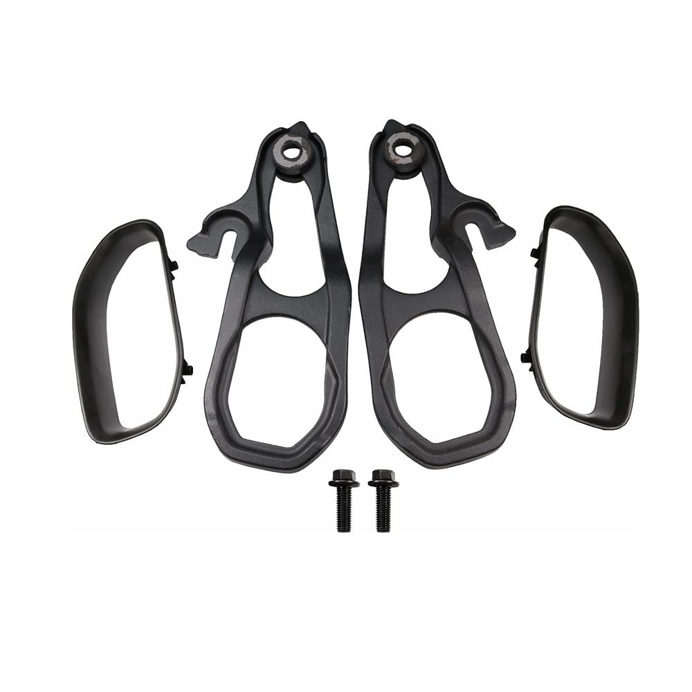 

Новые прочные передние буксировочные крюки для автомобиля, левый и правый, с крепежом, черные, замена для Dodge Ram 1500 DT с двигателем 3.6L 5.7L 2019 чёрный