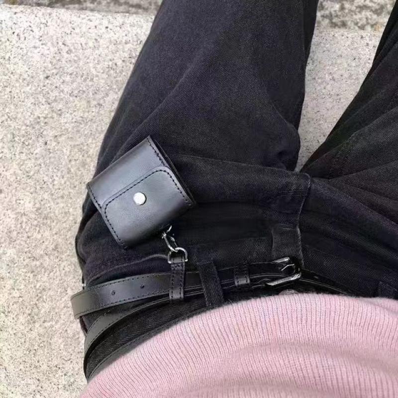 Retro Korean Style Women'S Belt Bag Key Phone Dual Purpose Decorative Thin Belt Fashionable Accessory For Ladies