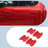 Exterior Door Handle Bowl Cover Trim Bezels For Ford F150 2021+ Red Accessories