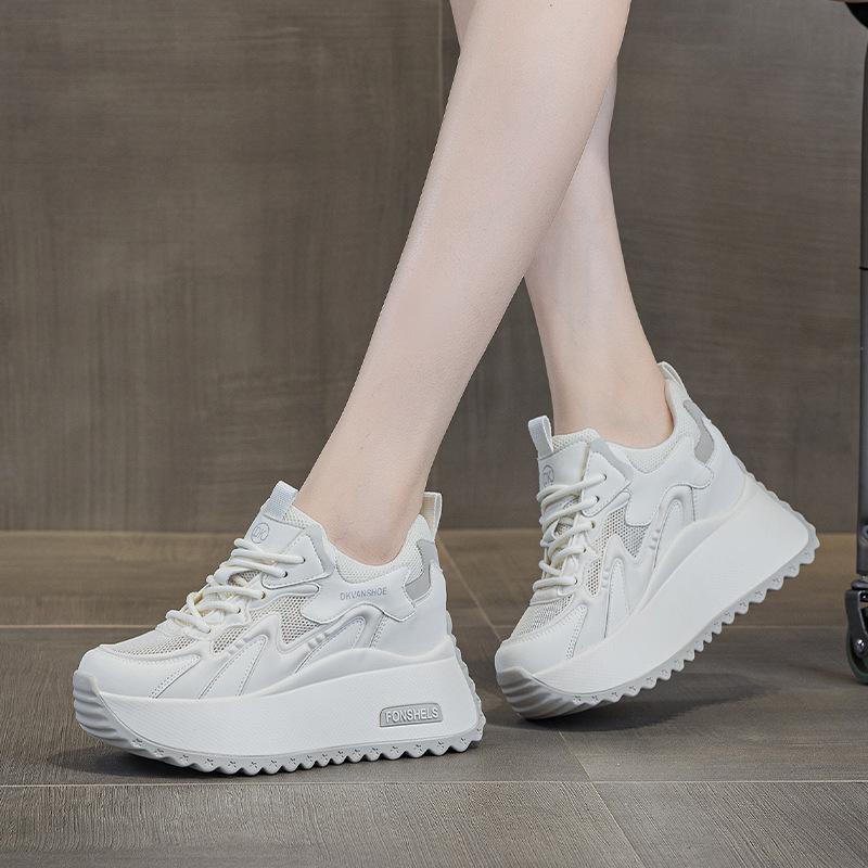 

Small man inner height increase new spring and autumn thick bottom lightweight versatile breathable fashion mesh 2509 34 серый