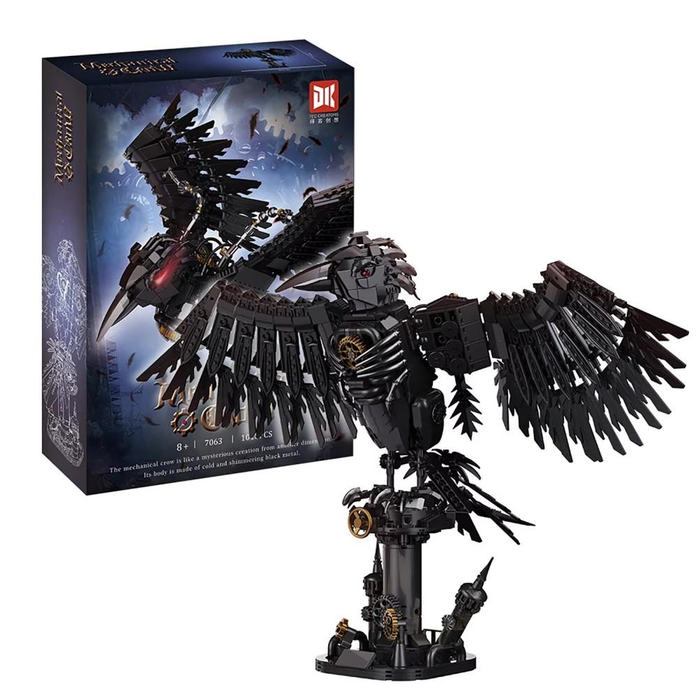 Superior-Grade 1018Pcs Superior-Grade Steampunk First-Class Raven First-Class Building-Set Kit - First-Class Mechanical Premium-Quality Bird no box