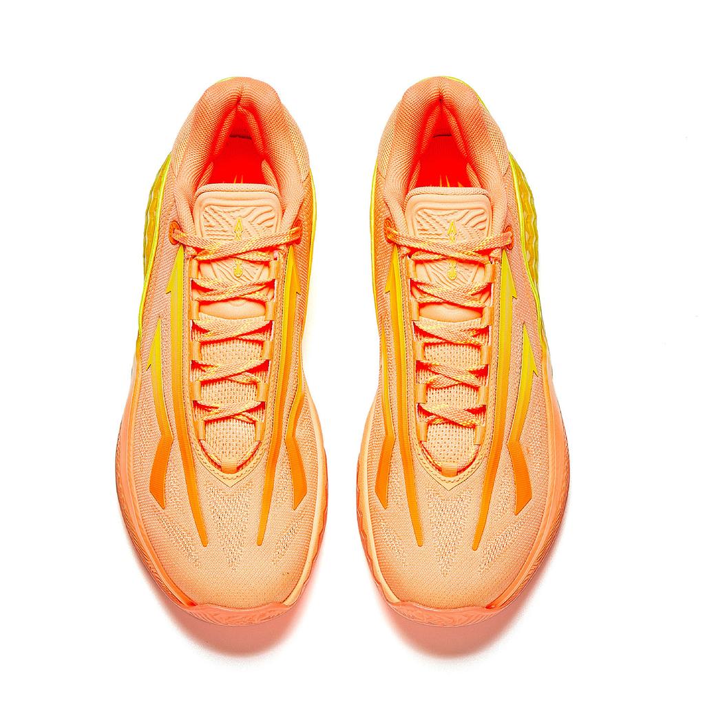 Anta KAI SPEED 2 Ammortizzazione Antiscivolo Resistenti all'Abrasione Scarpe da Basket Basse Uomo Arancione 912611114S-1
