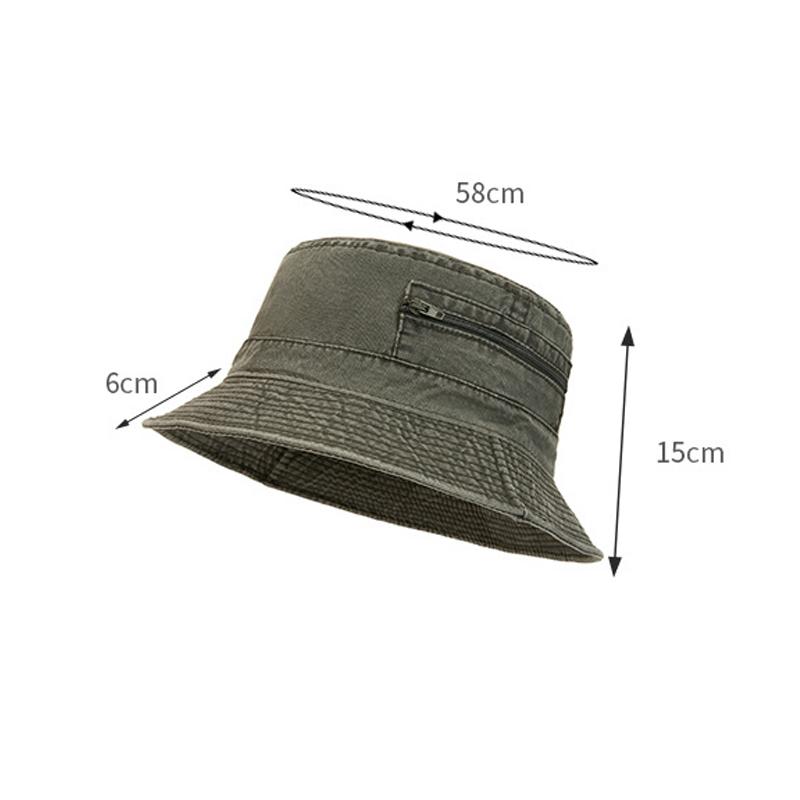 Denim Fisherman Basin Hat Men Travel Camping Outdoor Hat Summer Sun Protection and Sunshade Fishing Hat