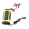 Smart Car Battery Charger 12V 24V 10A LCD Display Fully Automatic Automotive Battery Maintainer for Vehicle Motorcycle Battery EU Plug