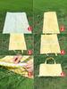 Premium Outdoor Foldable Picnic Mat with Thick Cushion for Camping & Spring Outings - Plaid Design