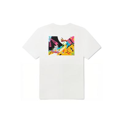 Vans X Nichinichi Art Collection Short Cartoon Illustration Round Neck T-Shirt Unisex Tops White VN0A5F4GWHT