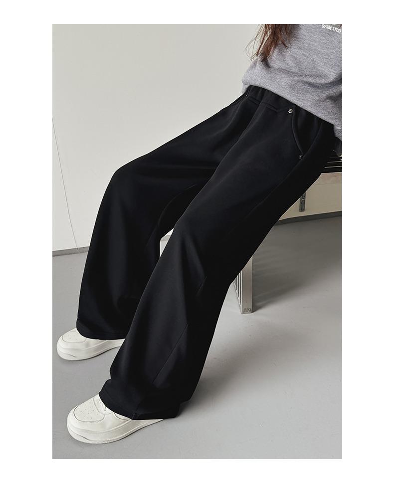 Lässige Mädchen-Sweathose mit weitem Bein - Frühjahr/Herbst 2025 Kollektion für Mittelschülerinnen