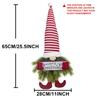 Faceless Doll Beard Christmas Gnome Wreath Hanging Decorative Garland Gnomes Ornaments Window Decoration Supplies