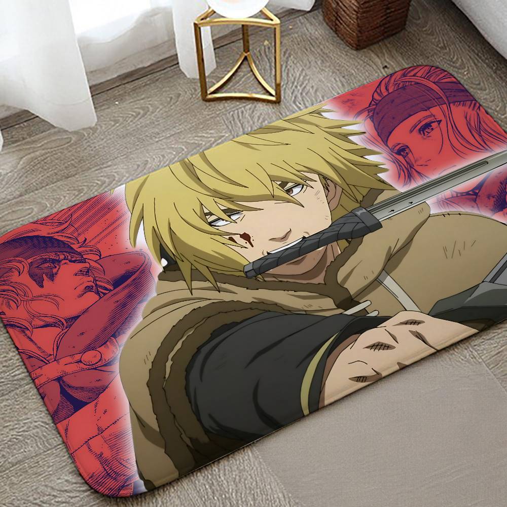 Aniem Vinland Saga Carpet Bathroom Anti-slip Mat Door Mat Home Decoration Mat Entrance Door Mat Scratch-resistant Door Mat