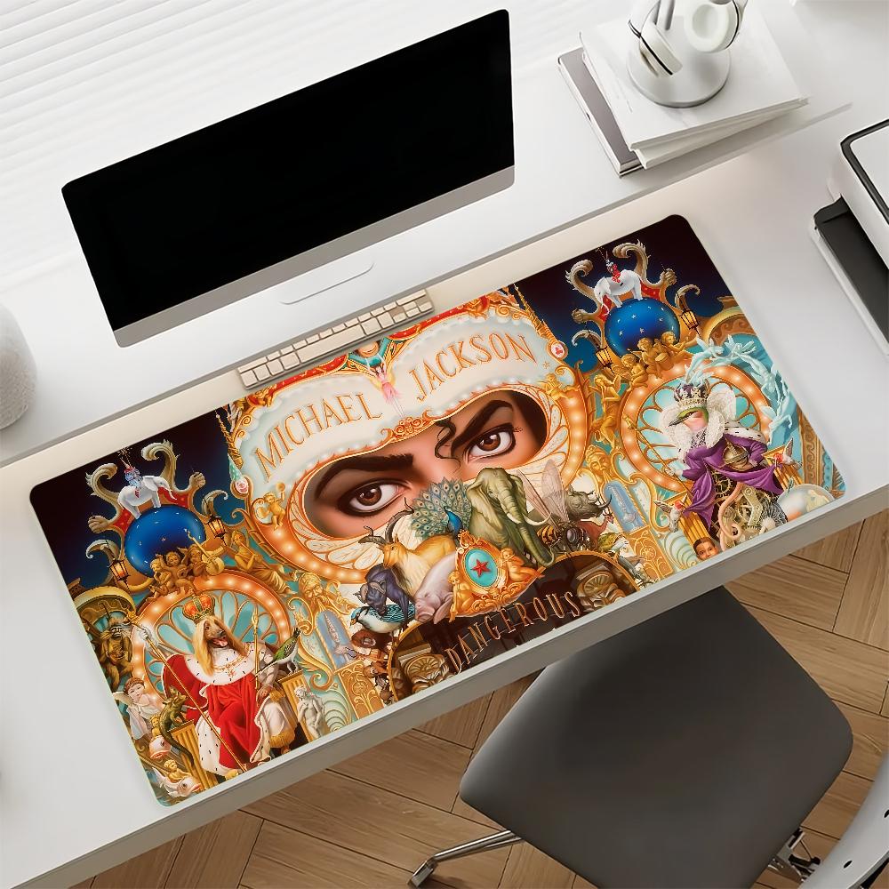 Singer M-Michael J-Jackson Mouse Pad Anti Slip Rubber Edge Locked Thickened Laptop Gaming Desk Mat