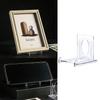 Acrylic Display Easels Clear Photos Card Support Wedding Home Decor Display Stand