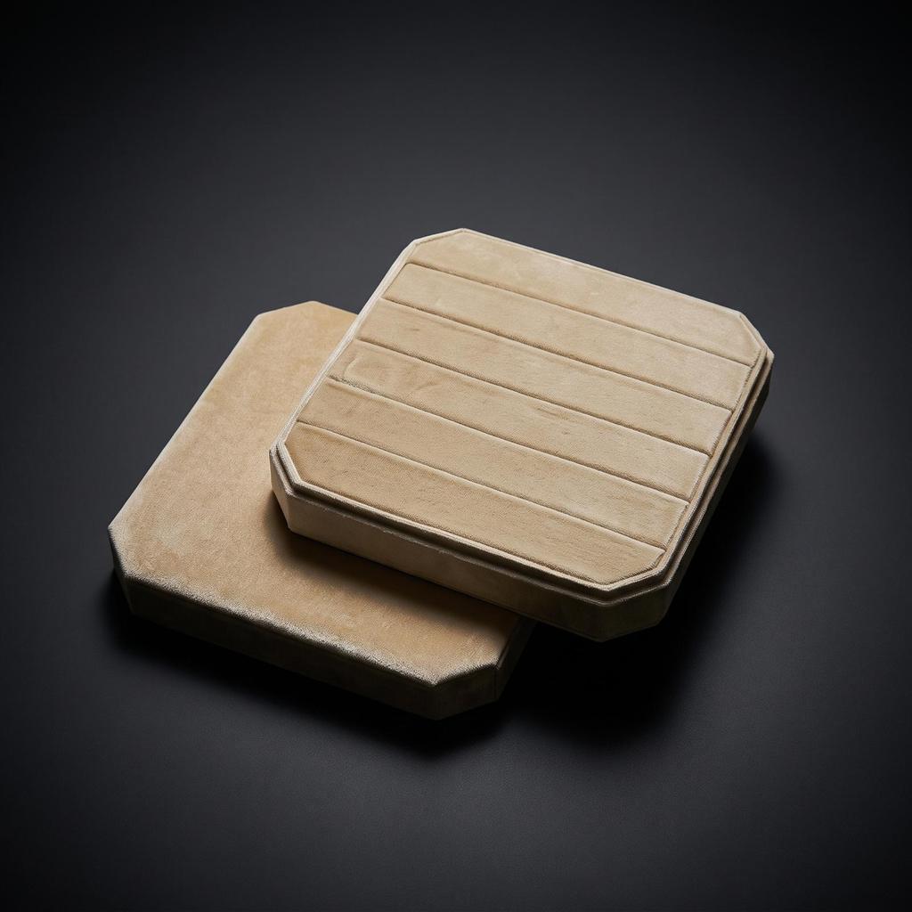 Luxurious Velvet Jewelry Box | Stitched Horizontal Channels, Packaging Box, for Vanity G118