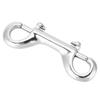 Silver Durable Stainless Steel Double Ended Clip Hook Bolt Snap Scuba Diving Buckle