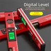 High Precision Angle Finder 0-90° Range Magnetic Level Measuring Ruler  Horizontal Vertical Testing