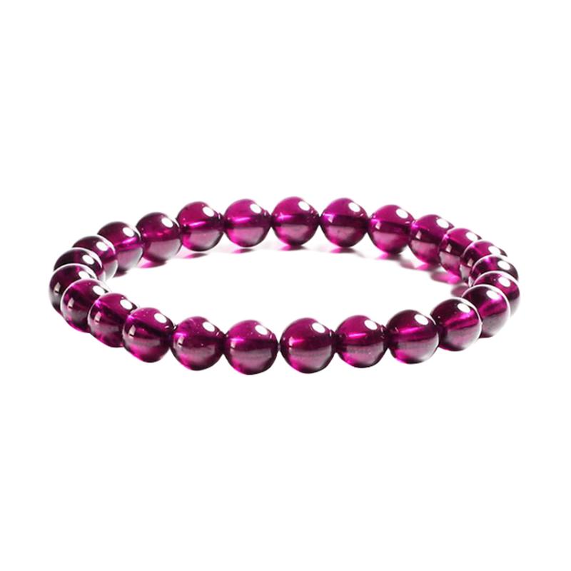 Collector s Grade 6-7mm Brazilian Purple Garnet Bracelet 6-7mm Bead