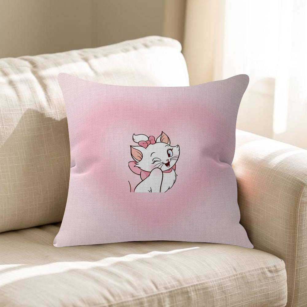 The Aristocats Pink MMarie Cat Pillowcases Home Bedding Decorative Pillow Cover Wedding Super Soft Pillow Case