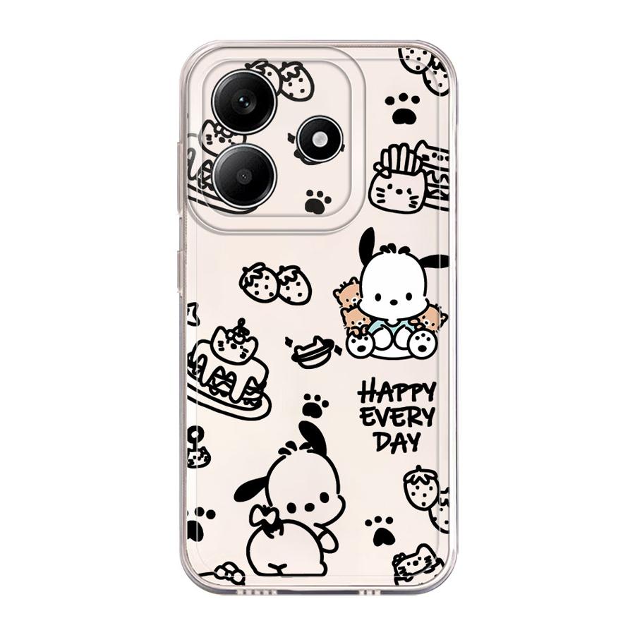 Sanrio Pochacco Case for Xiaomi Redmi Note 14 Pro Plus Note 13 A4 12 10S 11S 11 14C 9 10 12S 13C Soft Phone Cover
