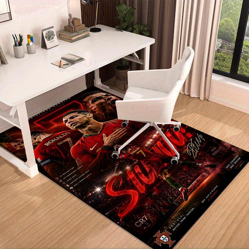1PC Man United Soccer Action Rug Game Carpet, Floor Mat for Bedroom Living Room Entryway Rug, Home Decor Idea Gift for Christmas birthday