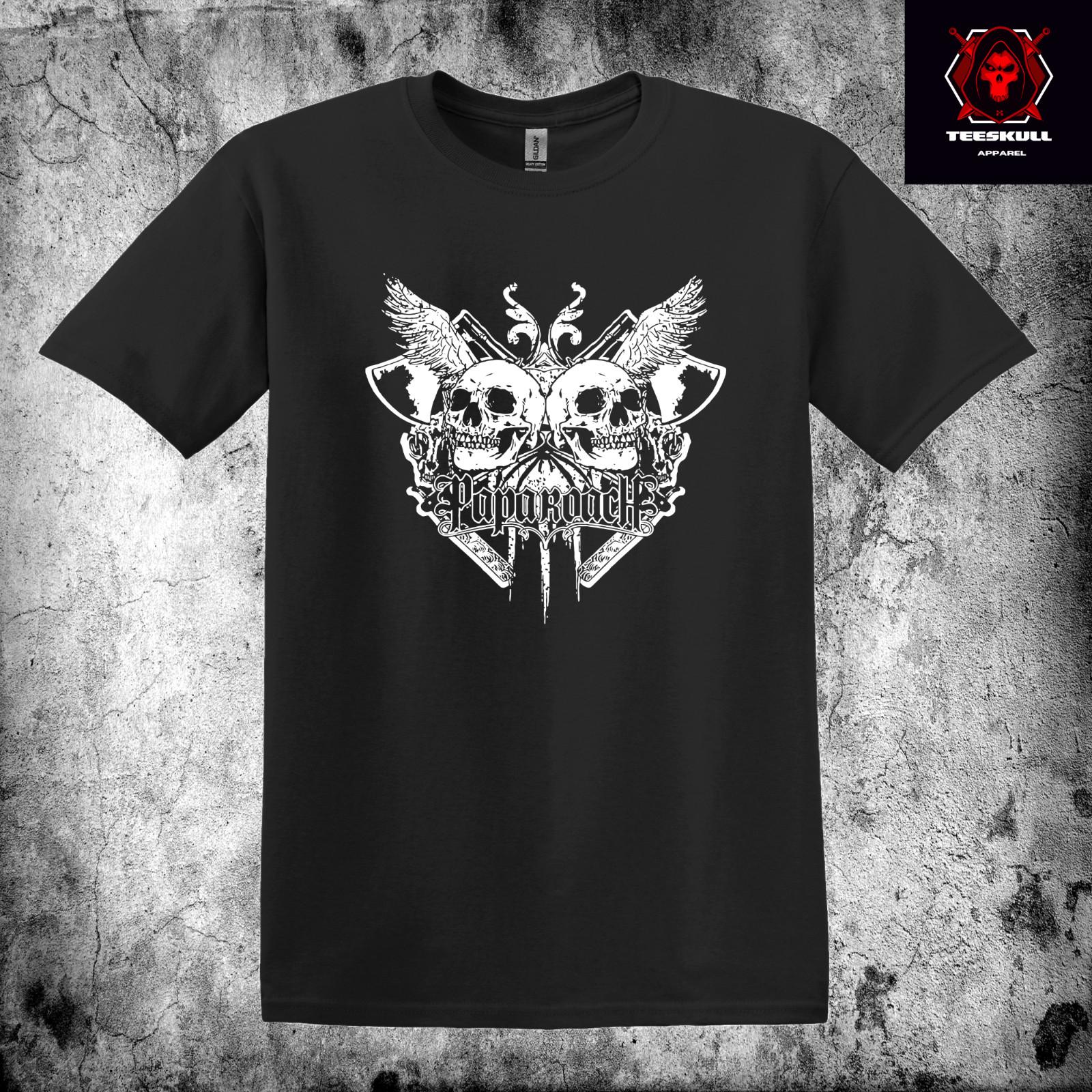 Papa Roach Heavy Metal Rock Skull Tee Heavy Cotton Unisex T-shirt S3XL XXXXL