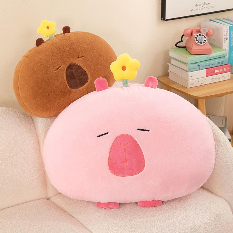 New Kapibara cushion plush toy ugly cute capybara sofa bedside pillow girl doll