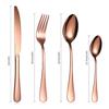 24Pcs Stainless Steel Cutlery Set Dinnerware Ks Spoons Home Kitchen Tableware