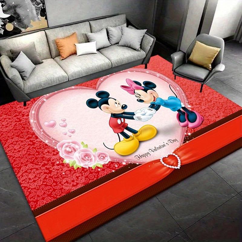 

1pc Mickey Pattern Area Rug Soft Flannel Floor Mat for Living Room, Bedroom, Kitchen, Sofa Coffee Table Floor Mat, Machine Washable 60cm by 90cm