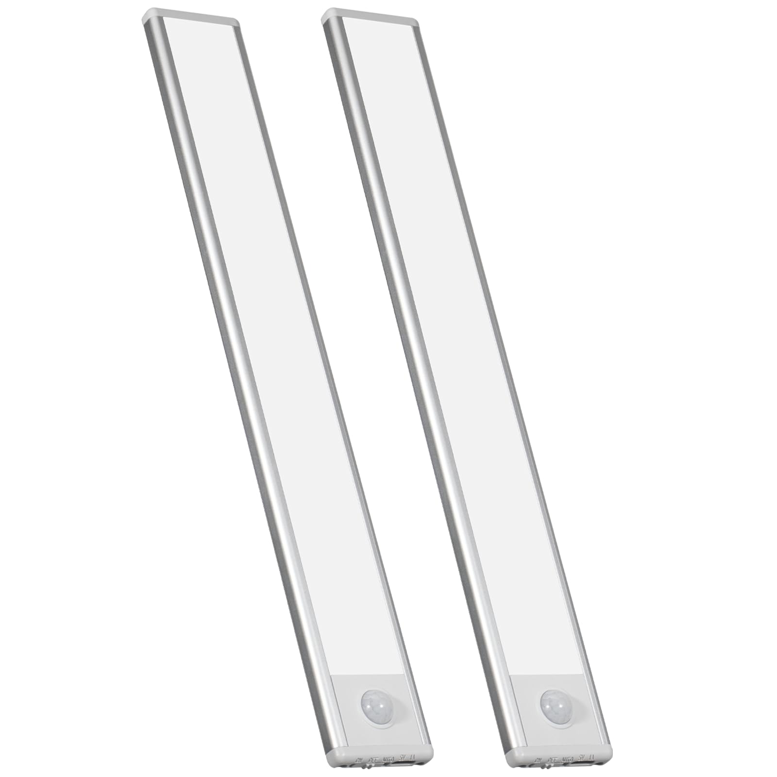 

Motion Sensor Light with Light Sensor, Magnetic Footlight, Rechargeable LED Bar, 9mm Thin, Cordless, for IndoorEntrywayFootwellCabinet (Daylight