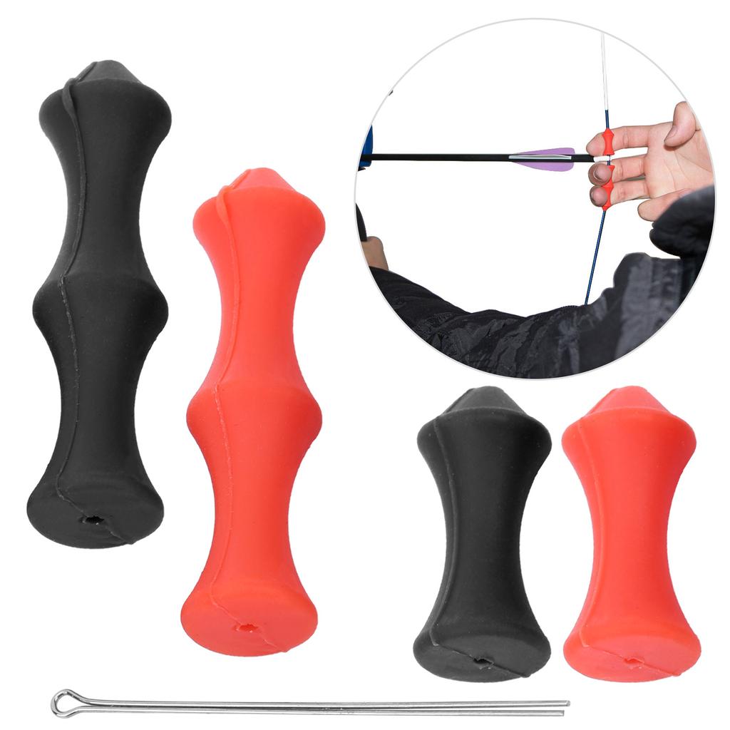 Silicone Bow String Protector Bowstring Finger Guard Saver Outdoor Archery Accessory