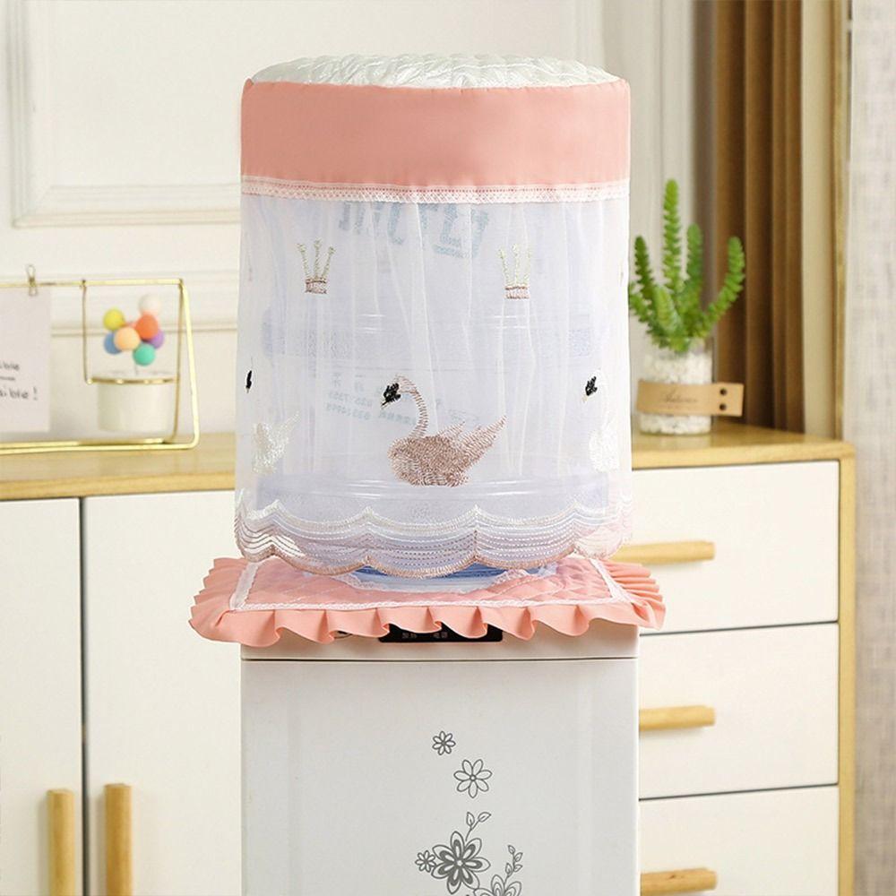 Durable Fabric Lace Mesh Water Dispenser Cover Upper Opening Dustproof Water Dispenser Bucket Sleeve Reusable Drum Protector