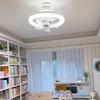 Remote Control Ceiling Fan 2 In 1 Electric Cordless Fan Hanging Fan with LED Light  Bathroom