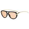 New Fashionable Rope Knot Double-Bridge Metal Sunglasses Women's INS Style Outdoor Street Style UV-Protective Sunglasses