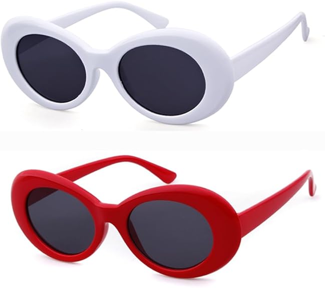 New Retro Korean Round Frame Sunglasses Fashion Elliptical Frame Glasses Trendy Men'S And Women'S Sunglasses