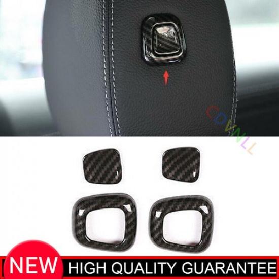 For Benz GLB W247 - Carbon Fiber Seat Headrest Button Frame Cover Trim