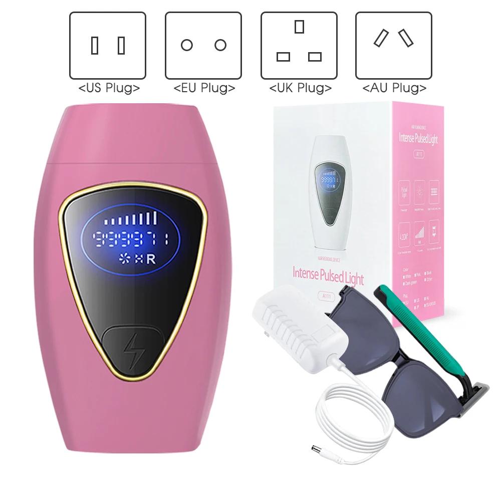 999 990 záblesků IPL laserový epilátor LCD displej 8 úrovní manuální/automatické režimy tělo pubické bikiny laserová epilace pro ženy holicí strojek