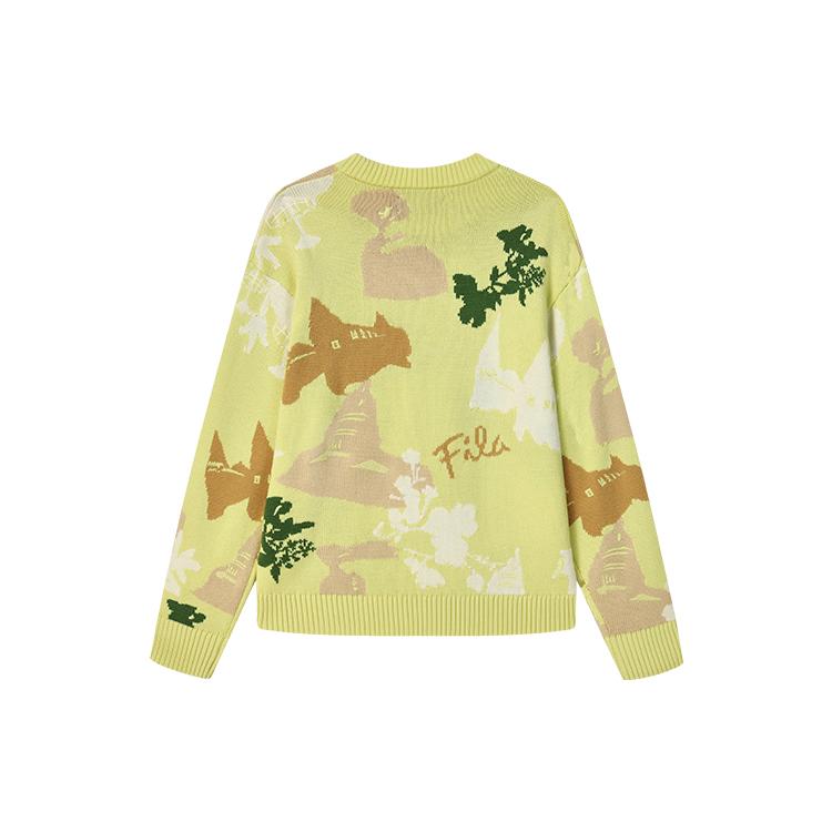 New FILA Cashmere Sweaters Women's All Over Print F11W248404FZA