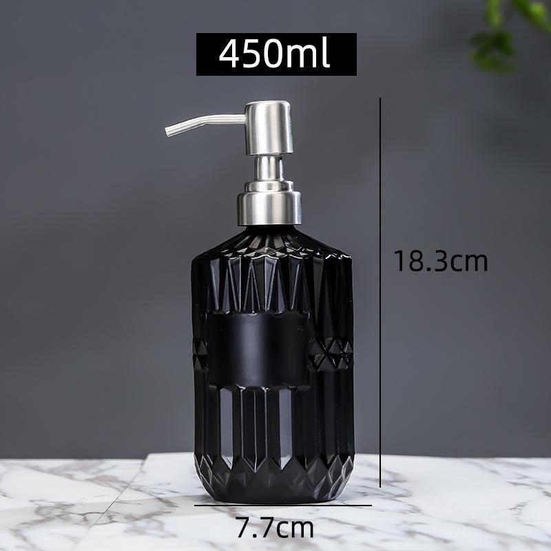 Nordic Glass Bathroom Bottles: Shower Gel, Lotion, Hand Sanitizer Dispensers