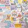 50pcs Inspirational Waterproof Creative Stickers for Notebooks, Phone Cases, and DIY Crafts