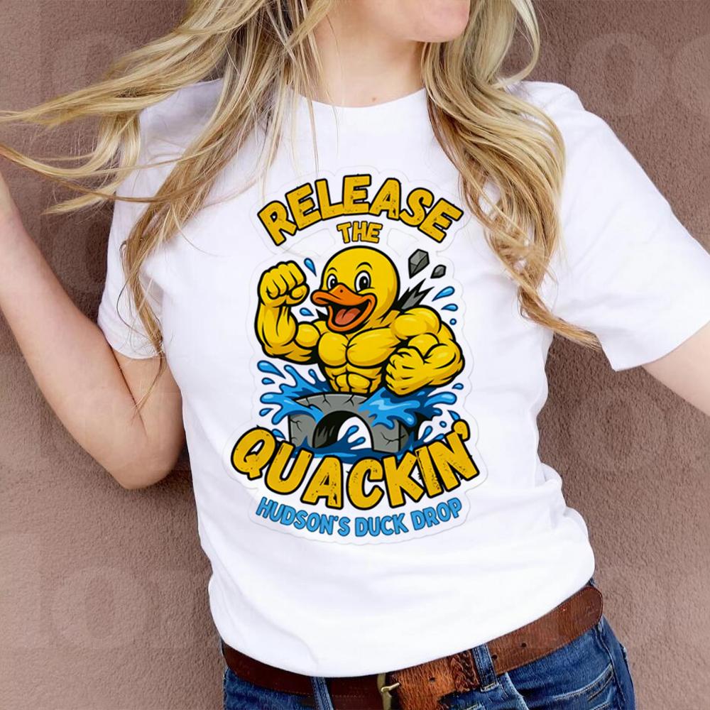 Womens TShirts Cartoon DUCK Animals Clothing DUCK YOU YOU DUCKING DUCK Print Vintage Women TShirts Anger DUCK Female TShirts S