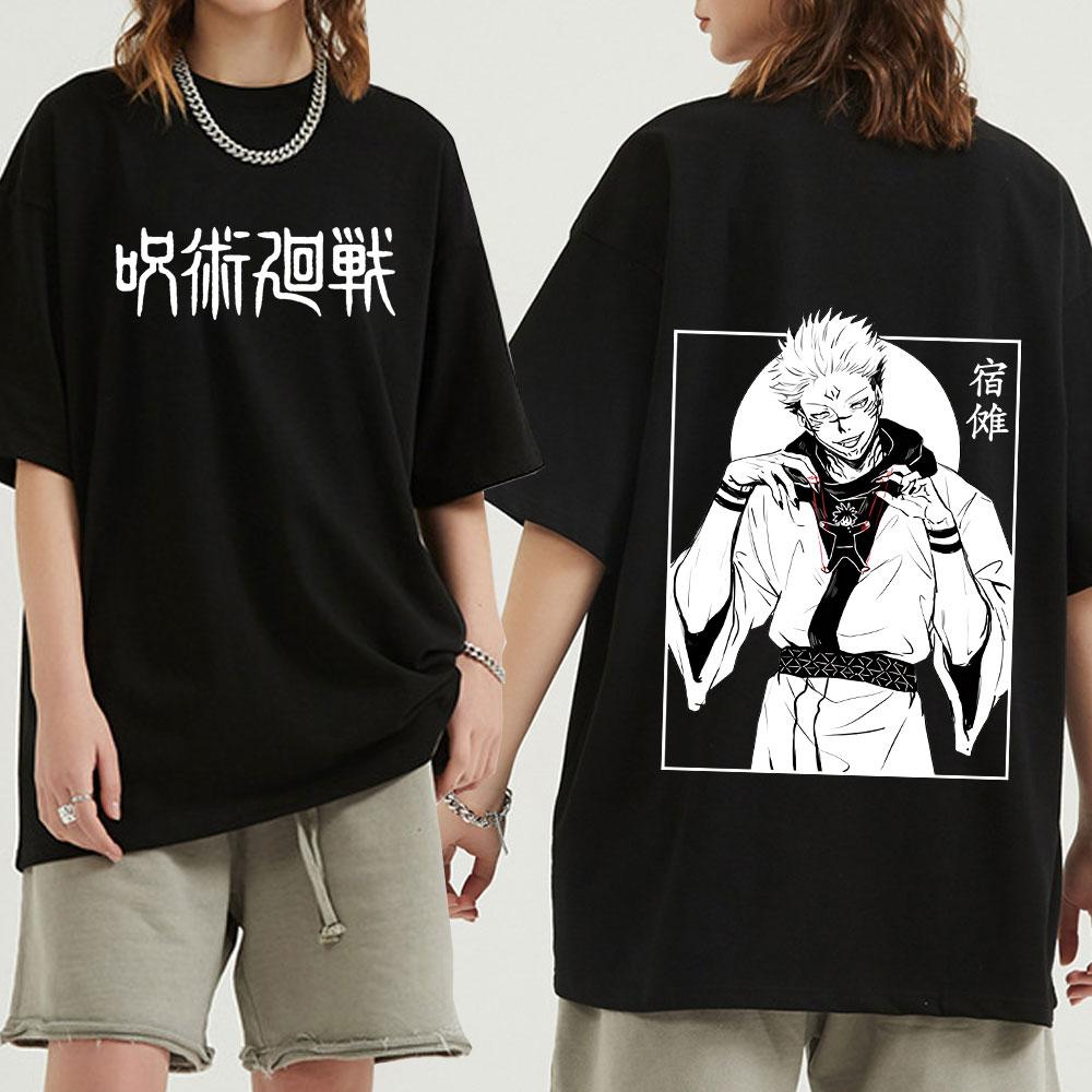 

Kawaii Cool Anime Jujutsu Kaisen Футболка мужская модная футболка с коротким рукавом с рисунком манги футболка Ryomen Sukuna футболки топы одежда