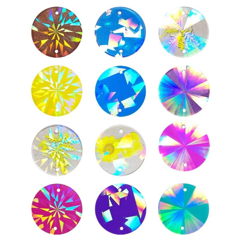 Holographical Pendant Mould Round Wind Chime Pendant Mold for DIY Enthusiasts