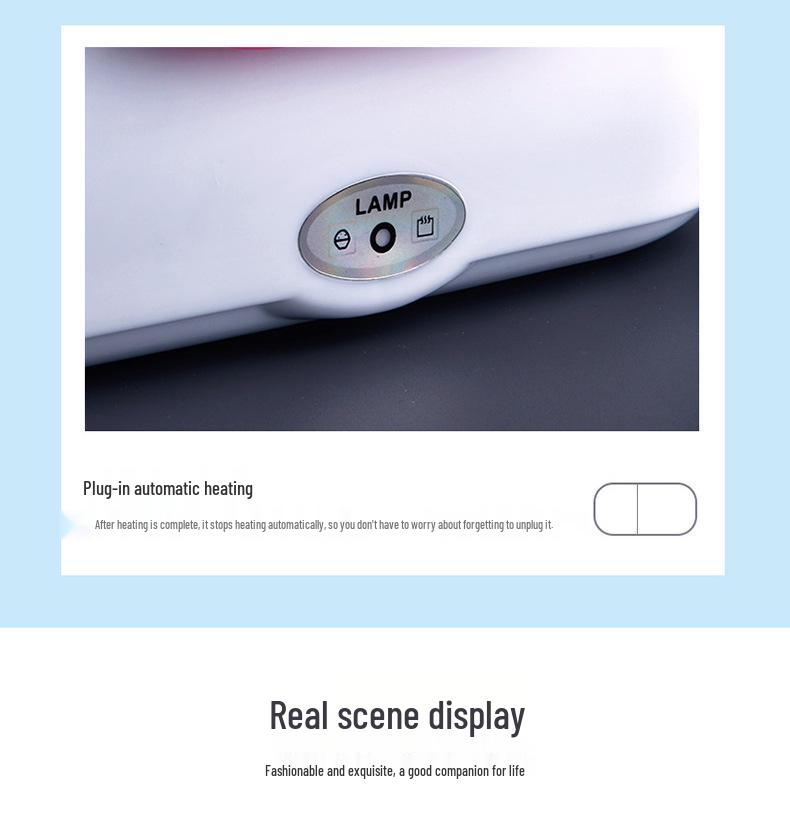 Portable Rechargeable Electric Lunch Box for Car and Home - Self-Heating, Insulated Food Warmer